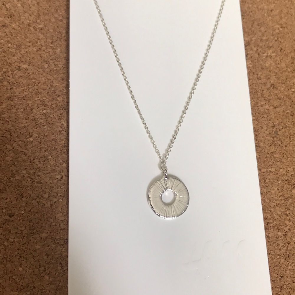 H&M Silver Reversible Pendant Necklace